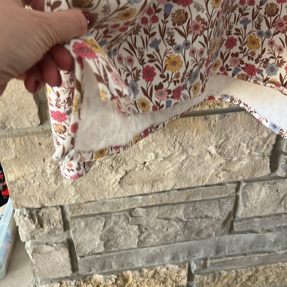 Custom Made Fleece Lined Turtleneck Sweatshirt Floral Pattern Size XXL - Picture 7 of 16